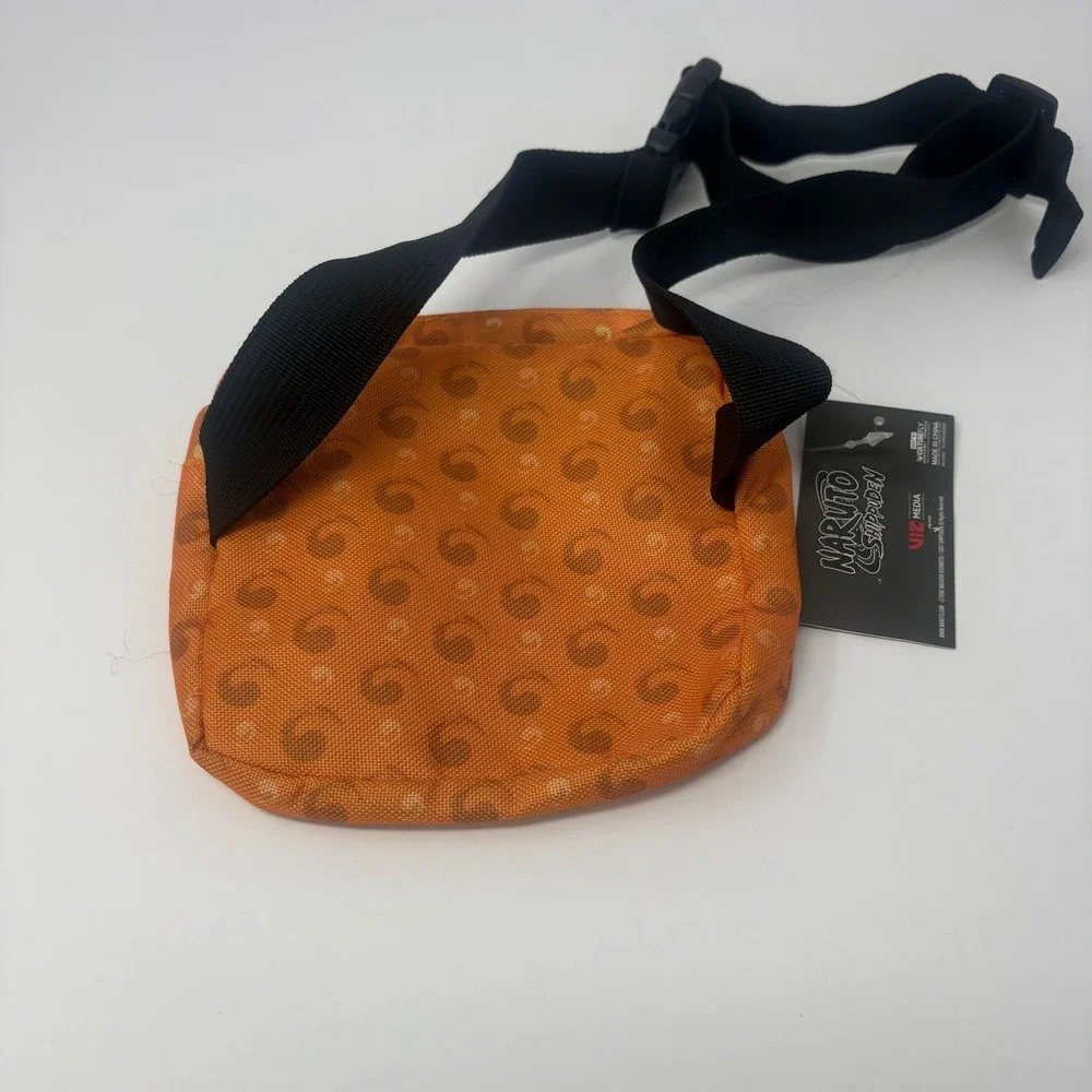 Naruto Shippuden Hidden Leaf Village Crossbody Shoulder Bag Orange New Tags
